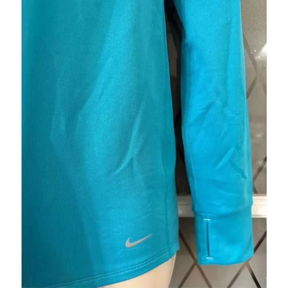NIKE Women’s Relay Running Top Midweight Long Sleeve Funnel Neck Size XS